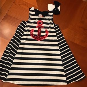 Girls Tommy Bahama anchor dress Sz 6 NWT